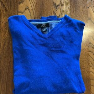 Foxcroft Men's V-Neck Sweater - Cobalt Blue